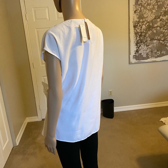 NWT CLUB MONACO Cap Sleeve Blouse M - Picture 5 of 9